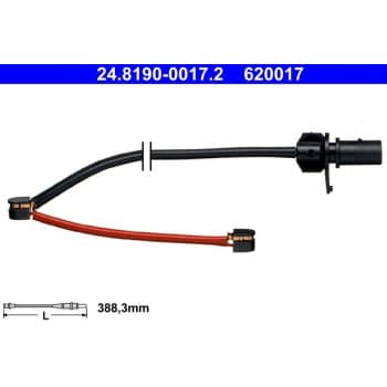 Contact d'avertissement, usure des plaquettes de frein 24.8190-0017.2 ATE