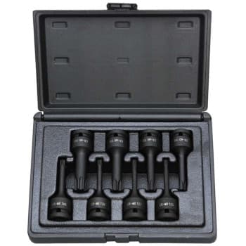 Steiner 1/2 Jeu de douilles Torx 8 pièces