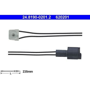 Contact d'avertissement, usure des plaquettes de frein 24.8190-0201.2 ATE