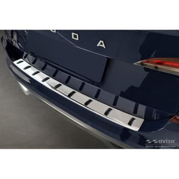 Protecteur de pare-chocs arrière en acier inoxydable adapté à Skoda Kamiq 2019- 'STRONG EDITION'