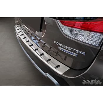 Protecteur de pare-chocs arrière en acier inoxydable pour Subaru Forester (SK) 2018- 'STRONG EDITION'