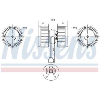 Ventilation intérieure 87238 Nissens