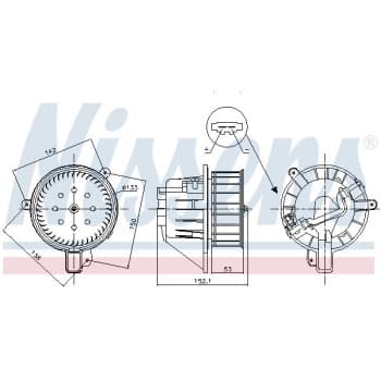 Ventilation intérieure 87547 Nissens