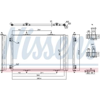 Condenseur, climatisation 941276 Nissens
