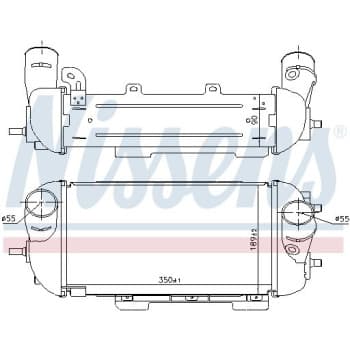 Intercooler, refroidisseur d'air de suralimentation 961497 Nissens