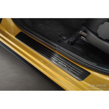 Seuil de porte en acier inoxydable noir pour Mitsubishi Space Star Facelift 2020- - 'Special Edition' - 4-de