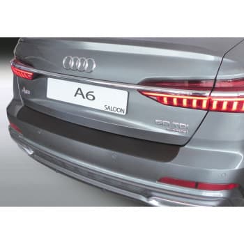 Protection de seuil de coffre ABS adaptable pour Audi A6 (C8) Berline 06/2018- Noir