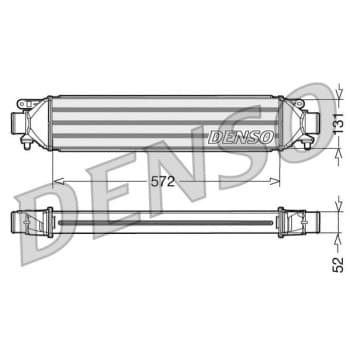 Intercooler, échangeur DIT09107 Denso