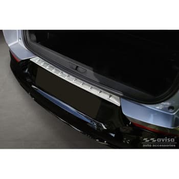 Protection de pare-chocs arrière en acier inoxydable pour Opel Grandland X Facelift 2021- 'Ribs'