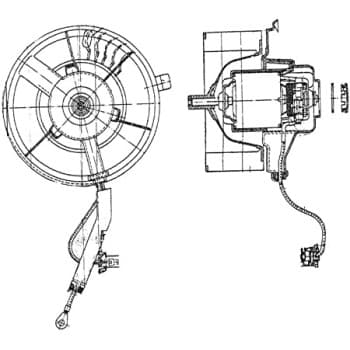 Ventilateur de chauffage AB 37 000P Mahle