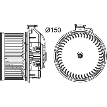 Ventilateur de chauffage AB 259 000P Mahle