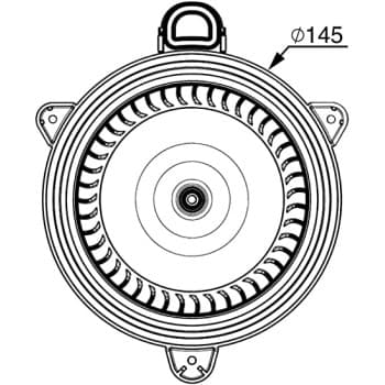 Ventilateur de chauffage AB 268 000P Mahle