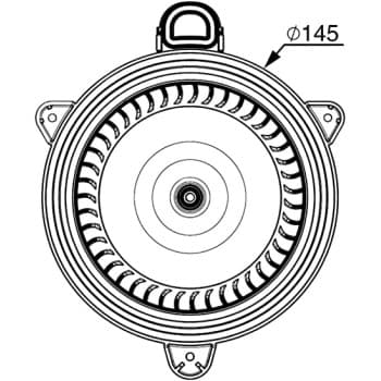 Ventilateur de chauffage AB 267 000P Mahle