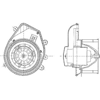 Ventilateur de chauffage AB 54 000P Mahle