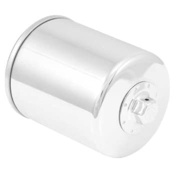 K&N Filtre à huile moto, vissé chromé (KN-174C)