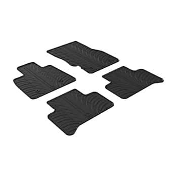 Tapis en caoutchouc adaptés pour Alfa Romeo Stelvio 3/2017- (T-Design 4 pièces + clips de montage)