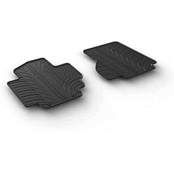 Tapis en caoutchouc adaptés pour Nissan e-NV200 Van 2014- (T-Design 4 pièces + clips de montage)