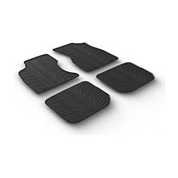 Tapis en caoutchouc pour Audi A4 1996-2000 (T-Design 4 pièces + clips de montage)