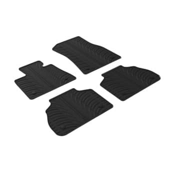 Tapis en caoutchouc adaptés pour BMW X7 (G07) 2019- (T-Design 5 pièces + clips de montage)