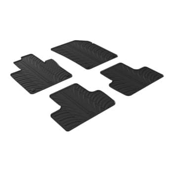 Tapis en caoutchouc adaptés pour Volvo XC60 2017- (T-Design 4 pièces)