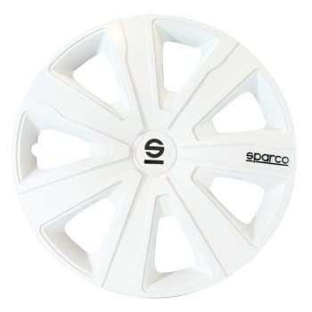 Jeu d&#39;enjoliveurs Sparco 4 pièces Palermo 14 pouces blanc