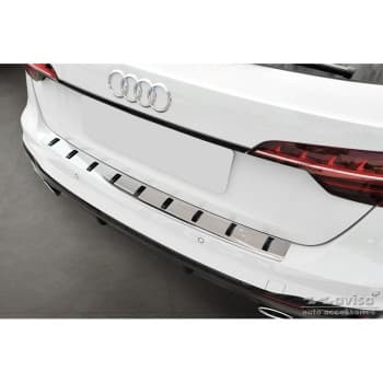 Protection de pare-chocs arrière en acier inoxydable pour Audi A4 Avant B9 (incl. S-Line) 2015-2019 & Facelift 2019