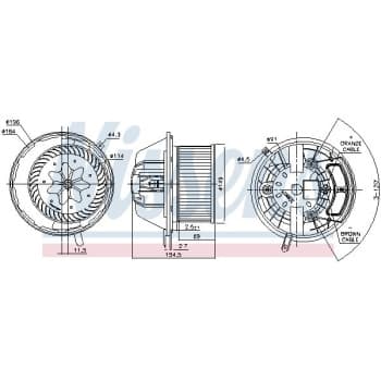 Ventilation intérieure 87112 Nissens