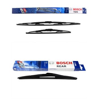 Ensemble de réduction d'essuie-glaces Bosch avant + arrière