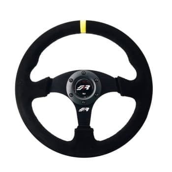 Simoni Racing Volant sport Defender 330mm - Daim Noir