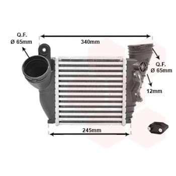 Intercooler, échangeur *** IR PLUS *** 03004354 International Radiators Plus