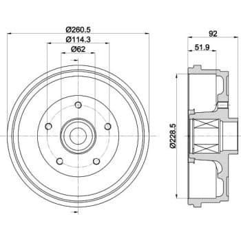 TAMBOUR DE FREIN 8DT