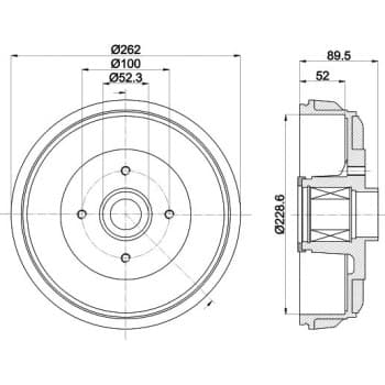 TAMBOUR DE FREIN 8DT