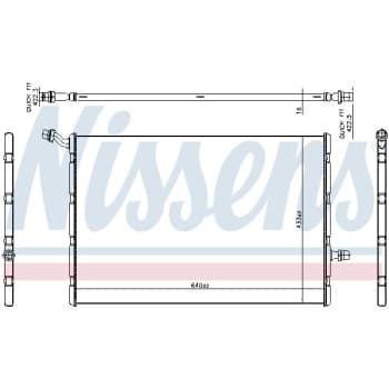 Refroidisseur basse température, refroidisseur intermédiaire 606292 Nissens