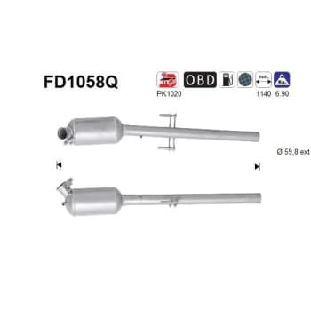 Filtre à particules diesel, système d&#39;échappement