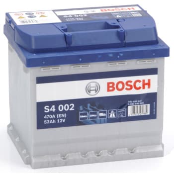 Batterie de voiture Bosch S4002 - 52Ah - 470A - pour véhicules sans système Start-Stop