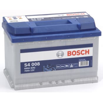 Batterie de voiture Bosch S4008 - 74 Ah - 680 A - pour véhicules sans système Start-Stop