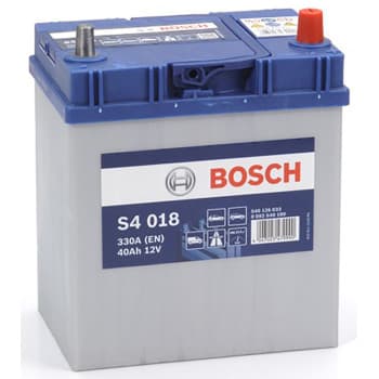 Batterie auto Bosch S4018 - 40A/h - 330A - pour véhicules sans système start-stop