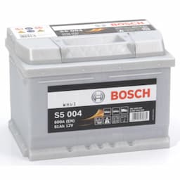 Batterie auto Bosch S5004 - 61A/h - 600A - pour véhicules sans système start-stop