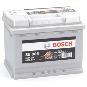 Batterie auto Bosch S5006 - 63A/h - 610A - pour véhicules sans système start-stop