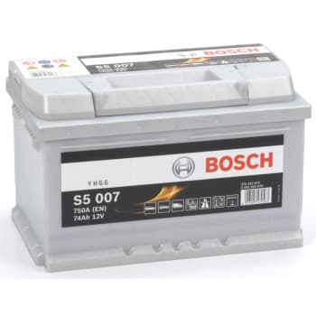 Batterie auto Bosch S5007 - 74A/h - 750A - pour véhicules sans système start-stop