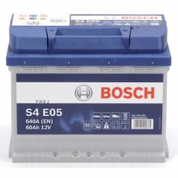 Batterie de voiture Bosch Blue S4E05 - 60A/h - 640A - adaptée aux véhicules avec système start-stop