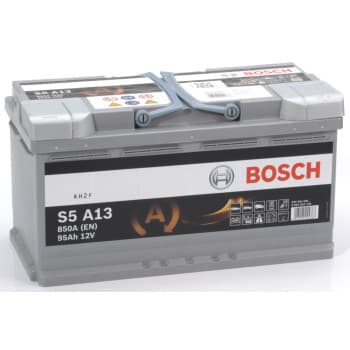 Batterie de voiture Bosch Silver S5A13 - 95A/h - 850A - adaptée aux véhicules avec système start-stop