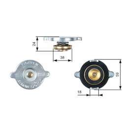 Bouchon de radiateur RC112 Gates