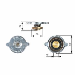 Bouchon de radiateur RC113 Gates