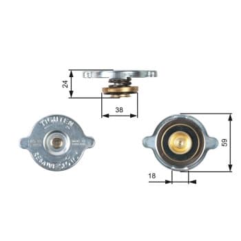 Bouchon de radiateur RC113 Gates