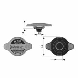 Bouchon de radiateur RC134 Gates
