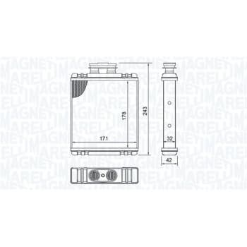 Radiateur de chauffage, chauffage intérieur