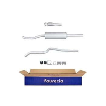 Silencieux avant - Kit Easy2Fit - Ensemble avec pièces de montage