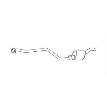 Silencieux intermédiaire - Kit Easy2Fit - Kit avec pièces de montage