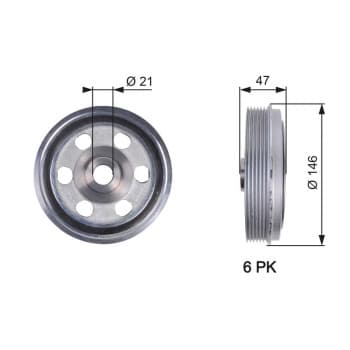 Poulie, vilebrequin DriveAlign®